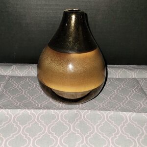 Brown And Black Glass Vase (1 - 12” H) (2 - 9”).